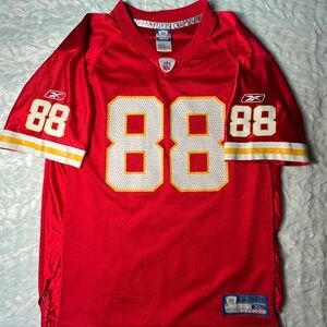 Reebok KC Kansas City Chiefs NFL Tony Gonzalez #88 SS Red Jersey Shirt Men's XL